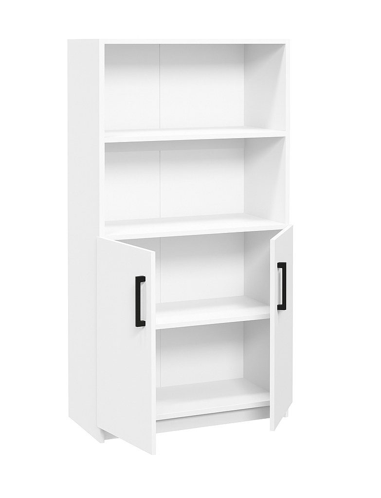 Шафа напівзакрита з 2-ма відкритими відділеннями, ЛЕЛЕКА, 800х370х1515 мм.